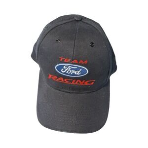 Ford Team Racing Charter Member Snapback Hat Cap Black NASCAR VTG Style